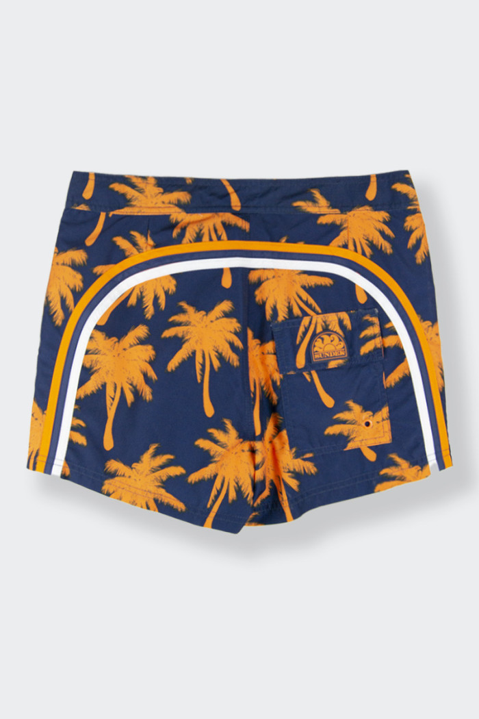 men's palm-weave swim boxer shorts with lace-up fastening and handy Velcro back pocket perfect for colouring your holiday.