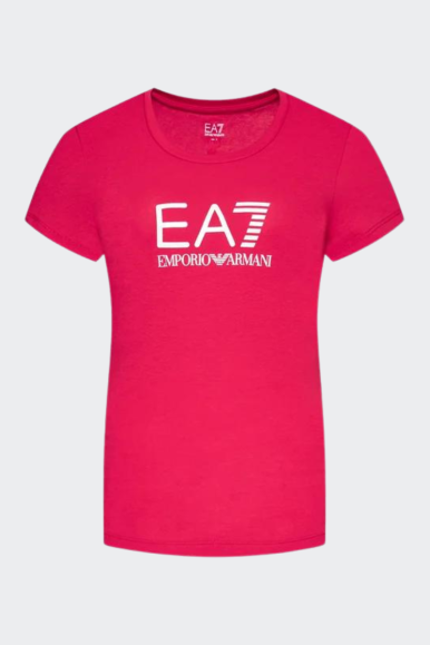 PINK T-SHIRT WITH LOGO EA7