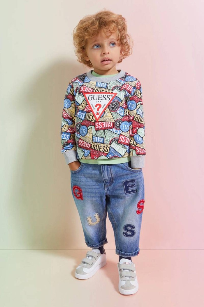 Guess FASHION JEANS WITH EMBROIDERY KIDS