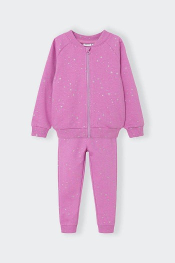 PINK STAR JUMPSUIT SET ALL OVER KIDS NAME IT