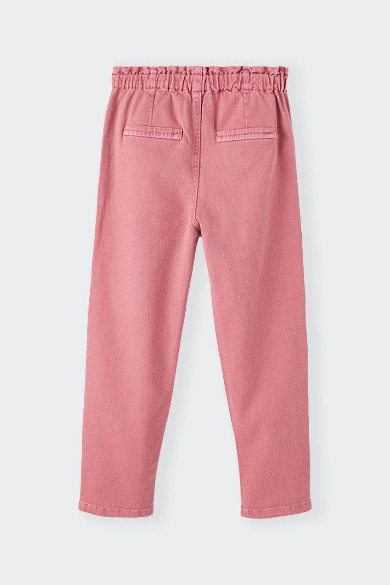 PINK HIGH-WAISTED JUNIOR NAME IT TROUSERS 