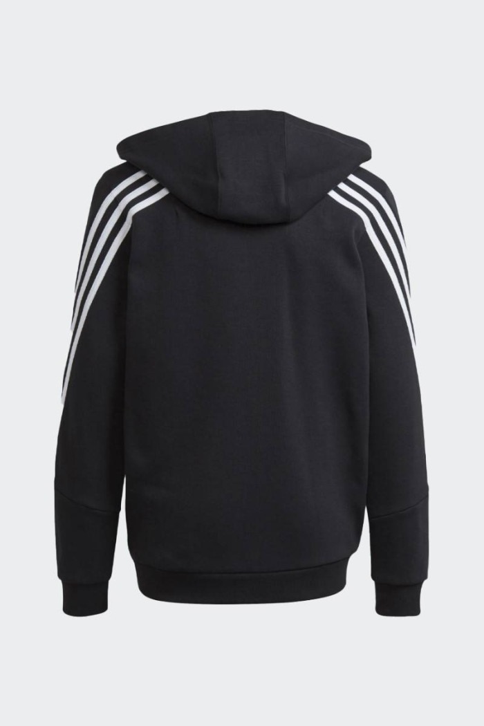 regular fit hooded sweatshirt for children/teenagers with zip fastening and elasticated ribbed cuffs. The three iconic adidas st