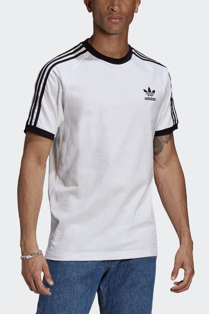 Adidas BLACK AND WHITE 3-STRIPES T-SHIRT