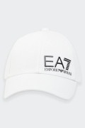 EA7 Emporio Armani WHITE BASEBALL CAP WITH VISOR