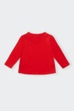 RED LONG-SLEEVED T-SHIRT BABY GUESS 