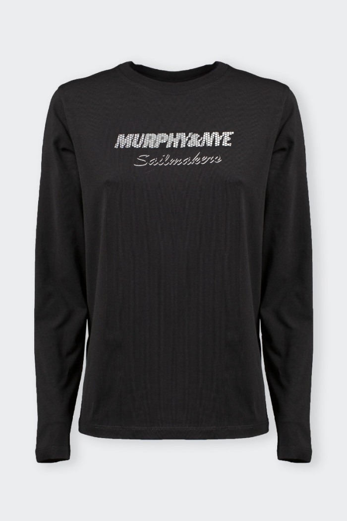 Murphy & Nye LONG SLEEVE BLACK T-SHIRT MURPHY & NYE