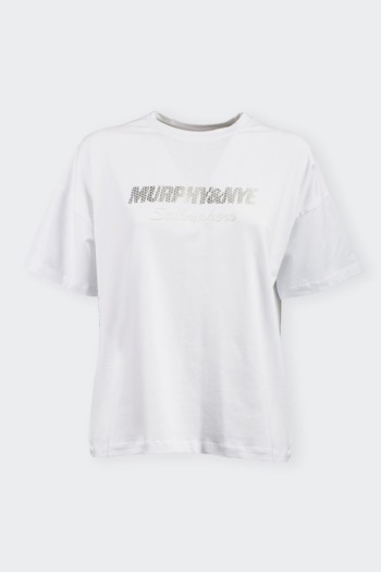 Primark T-shirt MODA DONNA Camicie & T-shirt T-shirt Velluto a coste sconto 67% Rosso/Bianco M 