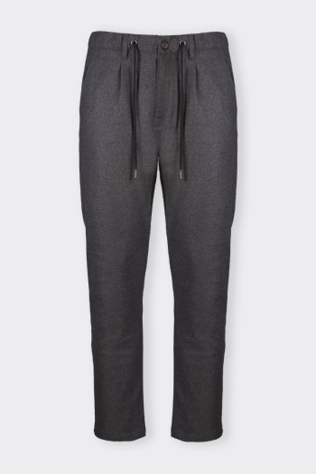 GREY TROUSERS WITH ADJUSTABLE WAIST ROMEO GIGLI