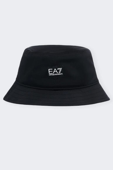 BLACK FISHERMAN HAT BUCKET EA7 