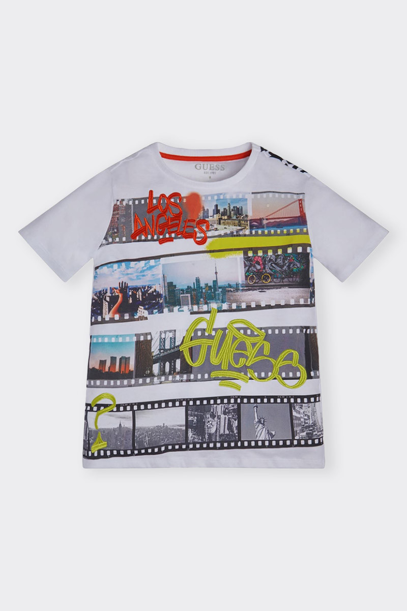 WHITE LOS ANGELES GUESS T-SHIRT