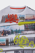 WHITE LOS ANGELES GUESS T-SHIRT 