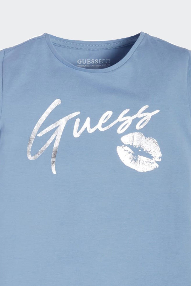 BLUE KISS GUESS T-SHIRT