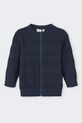 BLUE CARDIGAN WITH ZIPPER NAME IT 