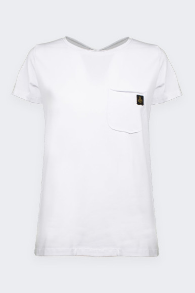 WHITE T-SHIRT WITH POCKET BY REFRIGIWEAR 