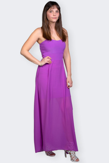 LONG VIOLET DRESS BY ROMEO GIGLI 