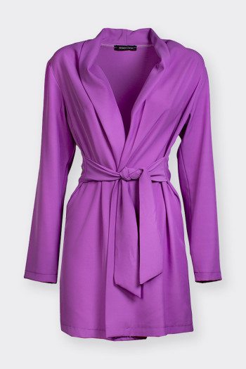 FUCSIA JACKET WITH BELT BY ROMEO GIGLI 