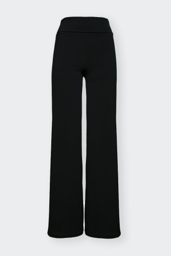 BLACK TROUSERS WITH TURN UP AT THE WAIST BY ROMEO GIGLI 