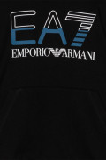 EA7 Emporio Armani BLACK UNISEX ARMANI EA7 LOGO HOODIE