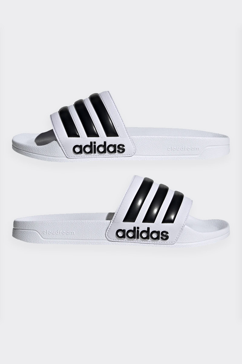 Adidas Men's Cloudfoam Adilette Beach Flip Flops, Black (Core Black/Footwear  White), 6 UK : Amazon.co.uk: Fashion