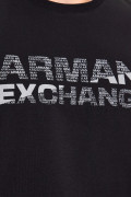 Armani Exchange BLACK SLIM FIT T-SHIRT MEN ARMANI EXCHANGE