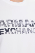 Armani Exchange WHITE SLIM FIT T-SHIRT MEN ARMANI EXCHANGE