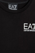 EA7 Emporio Armani T-SHIRT NERA IN COTONE IDENTITY BOY