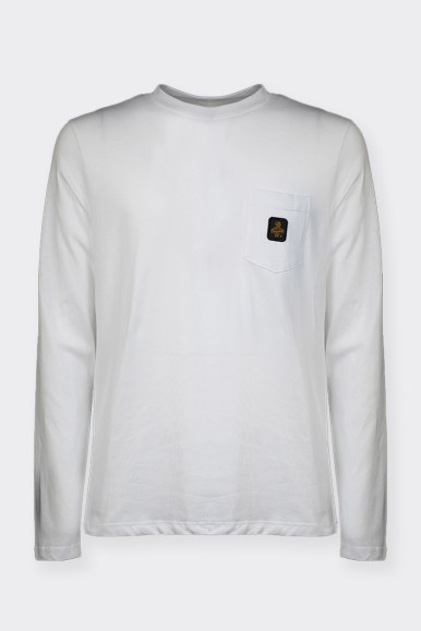 WHITE LONG SLEEVED T-SHIRT BY REFRIGIWEAR 
