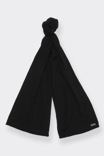 BLACK BARBOUR CAP AND SCARF GIFT SET 