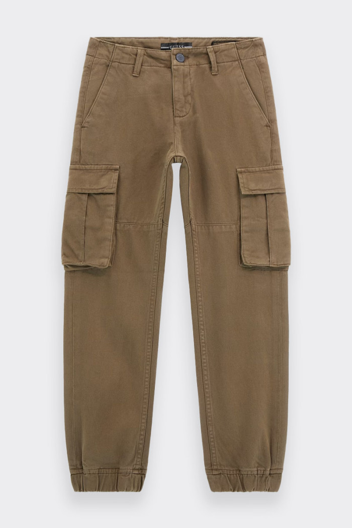 Guess BROWN CARGO TROUSERS KIDS