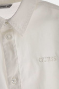 Guess WHITE SHIRT WITH LOGO EMBROIDERY