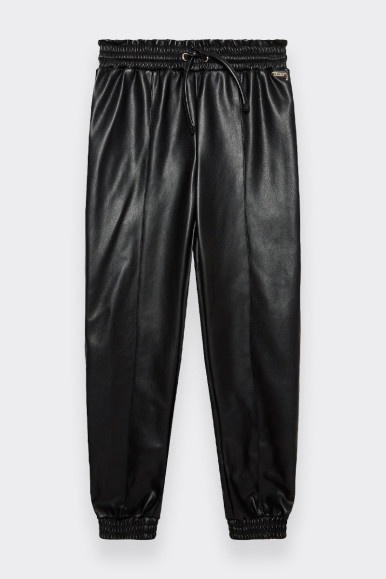 GUESS BLACK LEATHER PANTS 
