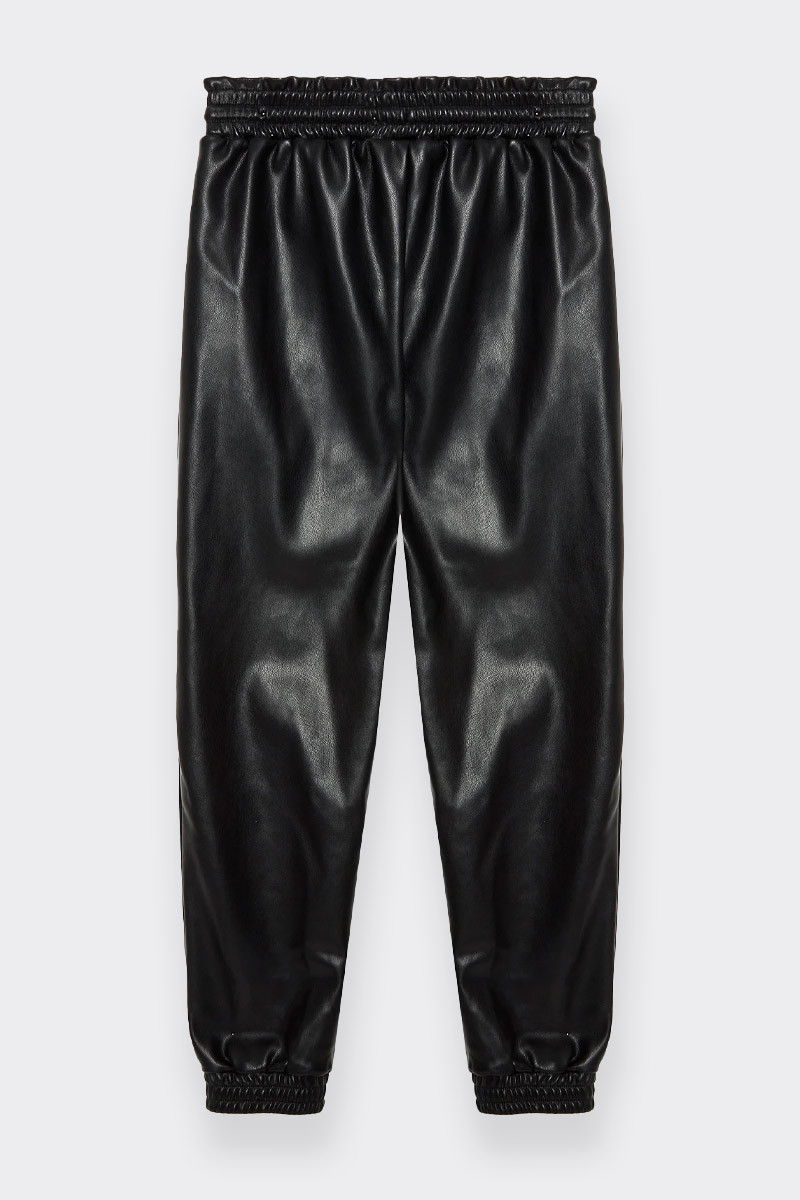 GUESS BLACK LEATHER PANTS 