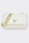 GUESS QUILTED SHOULDER BAG WHITE 