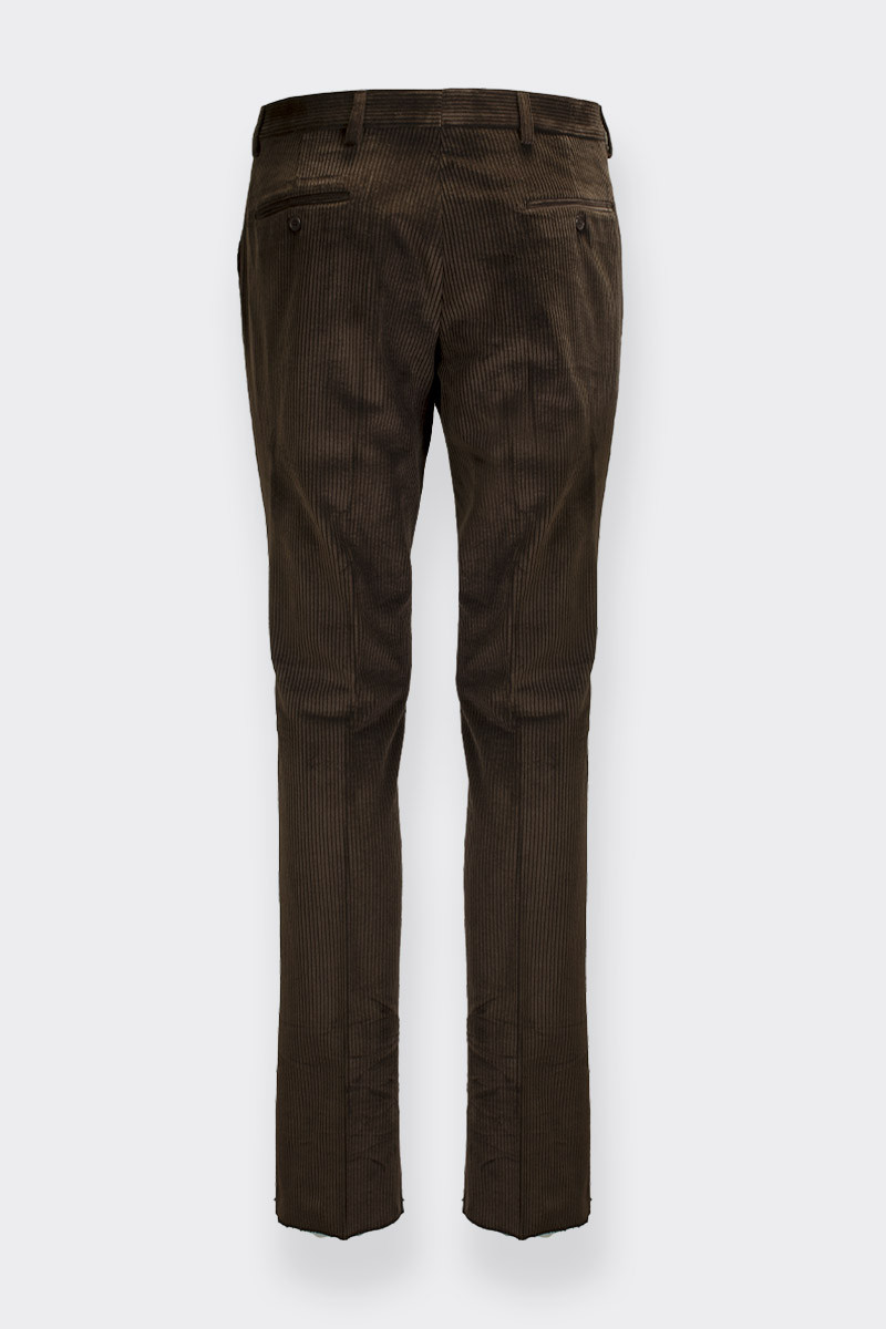 BROWN VELVET TROUSERS BY ROMEO GIGLI 