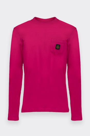 PINK LONG SLEEVED T-SHIRT 100% COTTON BY REFRIGIWEAR 