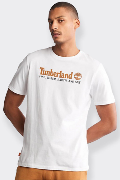 WIND WATER EARTH AND SKY TIMBERLAND WHITE T-SHIRT 