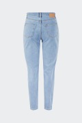 Pieces BLUE RIPPED HIGH-WAISTED JEANS