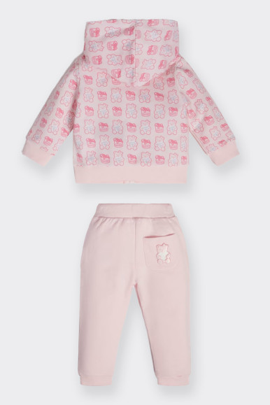 BABY PINK SWEATSHIRT AND TROUSERS SET GUESS 