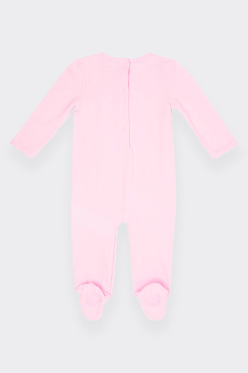 BABY PINK TEDDY BEAR SLEEPSUIT GUESS 